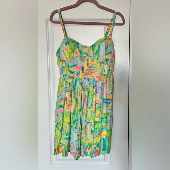 LILLY PULITZER Christine Sea Salt and Sun
Colorful Smocked Sun Dress - Picture 3 of 5